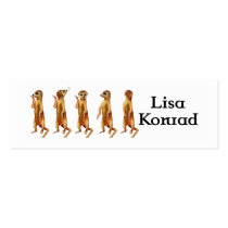 Meerkat profile Card Business Card Templates