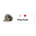 meerkats bookmark business card template