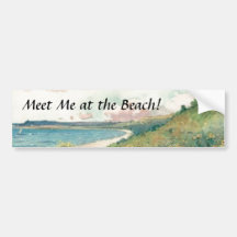 Meet Me at the Beach! Bumper Sticker