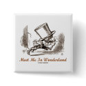 Meet Me In Wonderland (Mad Hatter Running) buttons