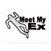 Meet My Ex Post Card