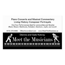 Meet the Musicians Business card B