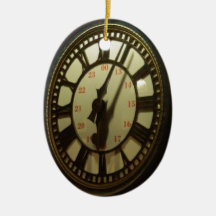 Meet you under the clock ornament
