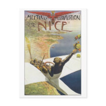 Meeting Aviation Nice Travel Poster Post Card