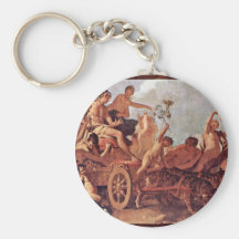 Meeting Of Bacchus And Ariadne By Ricci Sebastiano Keychains