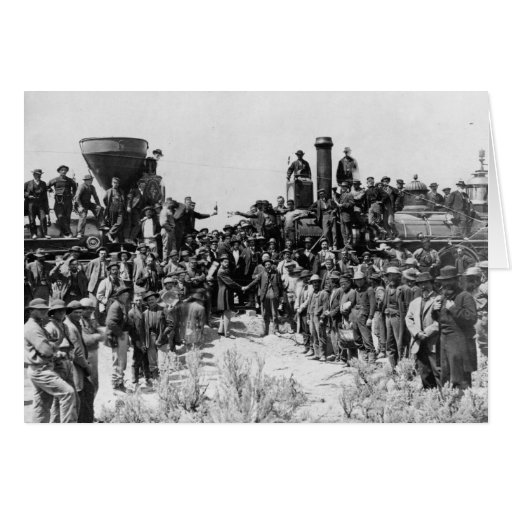Meeting of the Rails - Promontory Point Utah 1869 Greeting Card