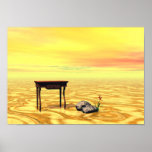 Meeting on plain - digital art print