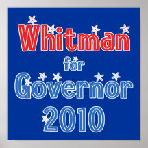 Meg Whitman for Governor 2010 Star Design Print