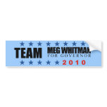 Meg Whitman for Governor bumper stickers