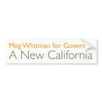 Meg Whitman For Governor Bumper Stickers