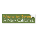 Meg Whitman For Governor bumper stickers