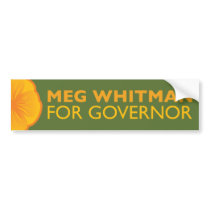 Meg Whitman For Governor Bumper Stickers