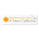 Meg Whitman For Governor bumper stickers