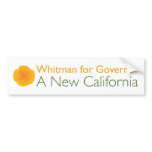 Meg Whitman For Governor bumper stickers