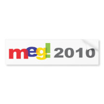 Meg Whitman For Governor Bumper Stickers