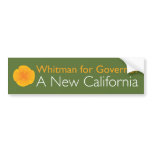Meg Whitman For Governor bumper stickers
