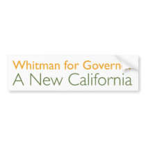 Meg Whitman For Governor Bumper Sticker