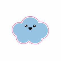 Mega Kawaii Cloud Drizzle Ornament Cut Outs