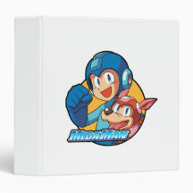 Mega Man & Rush Vinyl Binders