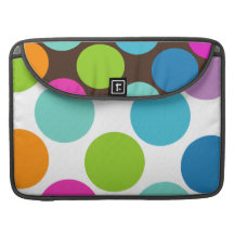 Mega Polka Dots Rainbow Macbook Pro Sleeve