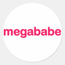 megababe round sticker