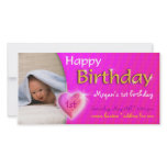 Megan Birthday Photo Invitation Personalized Photo Card