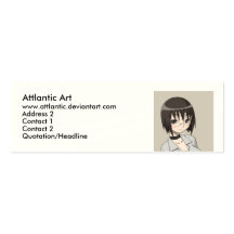 megane, art d'Attlantic, viantart de www.attlantic Carte De Visite