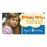 Megan's Birthday Party Photo Invitation Picture Card