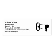 Megaphone Business Card Template