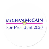 meghan_mccain_pres_2020 round sticker