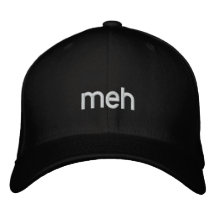 meh embroidered baseball caps