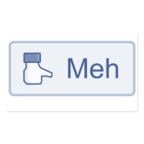 Meh - Facebook Rectangle Stickers