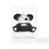 Mei Mei Panda Pirate Card