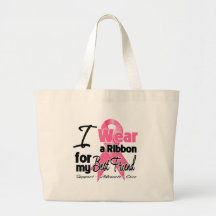 Meilleur ami - ruban de cancer du sein sac