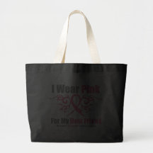 Meilleur ami tribal rose de ruban de cancer du sei sac