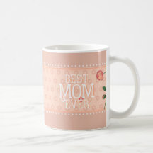 Meilleure tasse florale rose de maman jamais