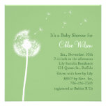 Meilleurs voeux ! Invitation de baby shower (vert)