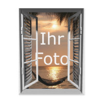 Mein Fensterblick Hochformat Postkarte
