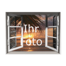 Mein Fensterblick Querformat Postkarten