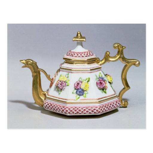 Meissen octagonal teapot, c.1718 postcards