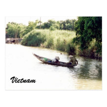 mekong boat post card