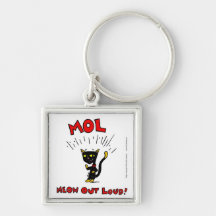 Mel "MOL: MEOW OUT LOUD" Keychain