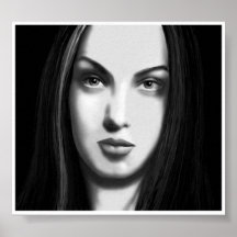Melancholy portrait posters