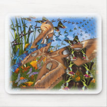 Mélange de papillon tapis de souris