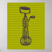 Mélangeur vintage de cuisine poster
