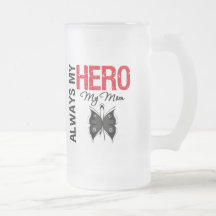 Melanoma Always My Hero My Mom Coffee Mugs