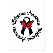 Melanoma Awareness Ribbon Postcard