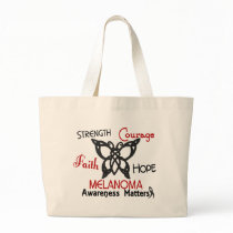 Melanoma Celtic Butterfly 3 Canvas Bag