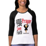 Melanoma Hope Love Faith Prayer Cross t-shirts
