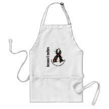 Melanoma Skin Cancer Flower Ribbon 3 Aprons